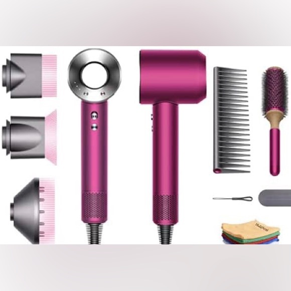 Dyson Other - Dyson limited edition fuchsia hairdryer with attachments